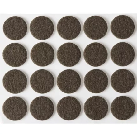 Накладки STAYER &quot;COMFORT&quot; на мебельные ножки, самоклеящиеся, фетровые, коричневые, круглые - диаметр 16 мм, 20 шт 40910-16 купить в Перми