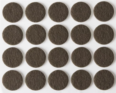 Накладки STAYER &quot;COMFORT&quot; на мебельные ножки, самоклеящиеся, фетровые, коричневые, круглые - диаметр 16 мм, 20 шт 40910-16 купить в Перми