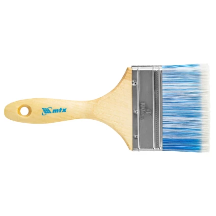 Кисть плоская &quot;Евро&quot; 4&quot;, искусственная щетина, деревянная ручка MTX 83074 купить в Перми