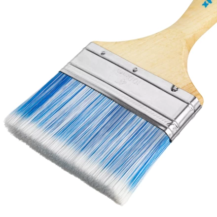 Кисть плоская &quot;Евро&quot; 4&quot;, искусственная щетина, деревянная ручка MTX 83074 купить в Перми