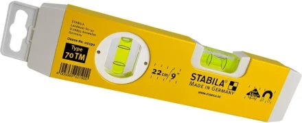 Уровень  22 см  70 ТМ магнитный  02190  0,5 мм/м  STABILA купить в Перми