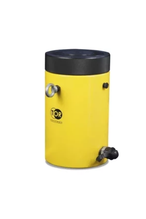 Домкрат гидравлический TOR HHYG-100150LS (ДГ100П150Г) 100 т с фиксирующей гайкой 1004739 купить в Перми