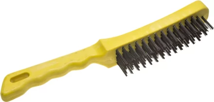 Щетка STAYER &quot;MASTER&quot; проволочная стальная с пластмассовой ручкой, 5 рядов 35015-5 купить в Перми