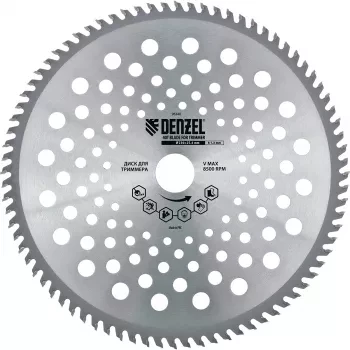 Диск для триммера 230 х 25,4 толщина 1,3 мм 40 зубьев DENZEL 96340 купить в Перми