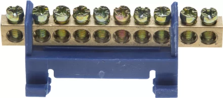 Шина СВЕТОЗАР нулевая, в изоляц оболочке, 6х9мм, 12 полюсов, макс. ток 100А 49805-12 купить в Перми