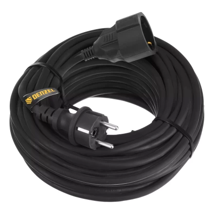 Удлинитель-шнур силовой Denzel Top Series 37420, КГТТ, 20м, 1 розетка, 3 x 1,5 мм, 3 м купить в Перми
