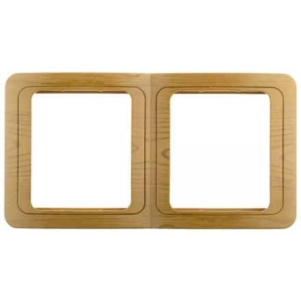 Панель СВЕТОЗАР &quot;ГАММА&quot; накладная, вертикальная, цвет ольха, 2 гнезда SV-54147-A купить в Перми