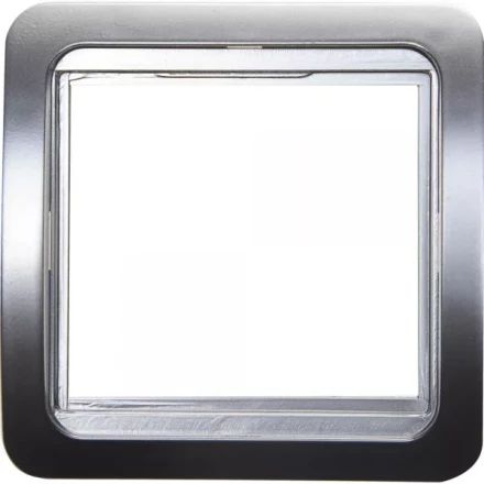 Панель СВЕТОЗАР &quot;ГАММА&quot; накладная, цвет светло-серый металлик, 1 гнездо SV-54145-SM купить в Перми