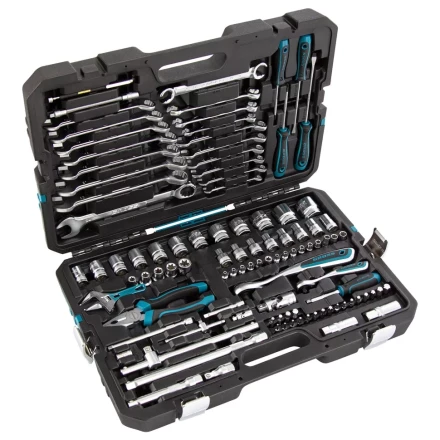 Набор инструментов 101 предмет, 120 зубьев, CrV, 1/4&quot;, 1/2&quot; Gross 14151 купить в Перми