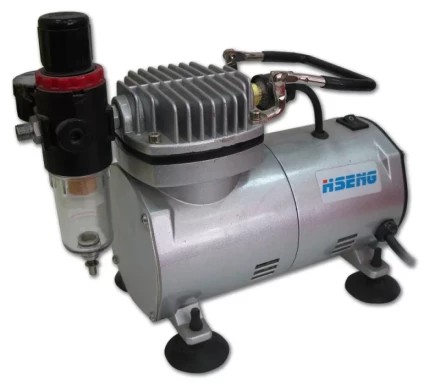 Компрессор безмасляный поршневой прямой привод  мини HSHENG AS 18-2 купить в Перми