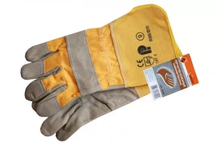 Перчатки кожаные комбинированные Энкор 1/10 63205 купить в Перми