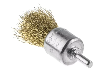 Кордщетка HAMMER кисть 25мм для дрели гофрированная латунированная сталь (207-210) купить в Перми