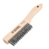 Щетка зачистная 4-х рядная, прямая проволока из нержавеющей стали с деревянной ручкой, EFP// Denzel 74844 купить в Перми