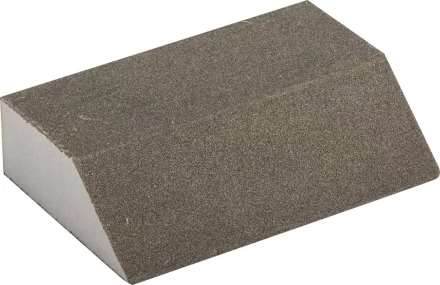 Губка шлифовальная ЗУБР &quot;МАСТЕР&quot; четырехсторонняя угловая, средняя жесткость, Р120, 100х68х42х26мм 35613-120 купить в Перми