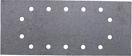 Лист шлиф. универсал. URAGAN с покрытием стеарата цинка, 14 отверстий по кругу, для ПШМ, P100, 115х280мм, 50шт 907-23104-100-50 купить в Перми