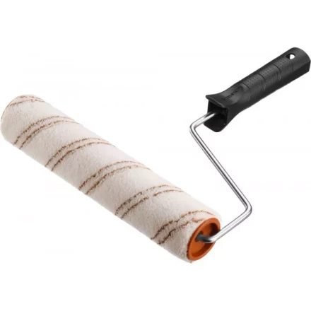 Валик малярный ЗУБР &quot;ОПТИМА -МИКРОТЕКС&quot;, пропитки и средства защиты древесины, микрофибра, ворс 7 мм, бюгель 6 мм, 40х240мм 03545-24 купить в Перми