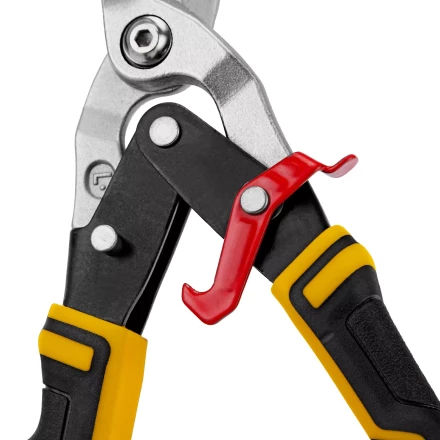 Ножницы по металлу Denzel, 270 мм, прямой и левый рез, сталь-СrMo, трехкомпонентные рукоятки, 78372 купить в Перми