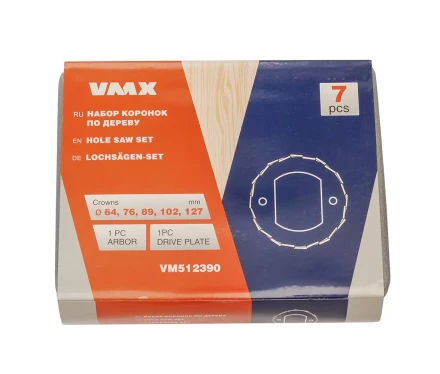Набор коронок по дереву 7 пред. VMX 512390 купить в Перми