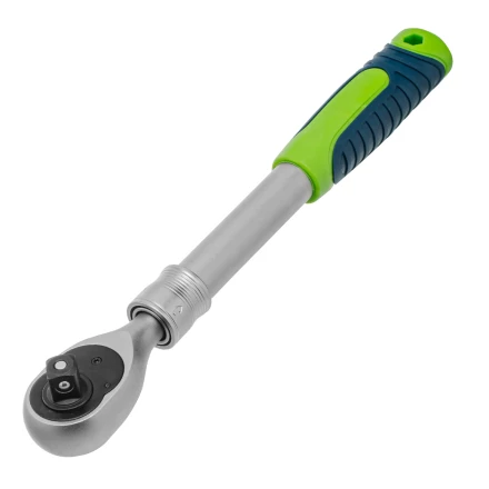 Ключ-трещотка телескопический 1/2&quot;, 300-430 мм, 72 зуба, с быстрым сбросом// Сибртех 14077 купить в Перми