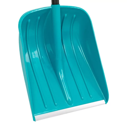 Лопата для уборки снега Palisad 61677, полипропилен, 365х450х1355 мм, алюминиевый черенок, усиленная, LUXE купить в Перми