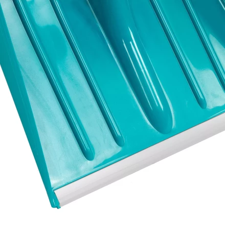 Лопата для уборки снега Palisad 61677, полипропилен, 365х450х1355 мм, алюминиевый черенок, усиленная, LUXE купить в Перми