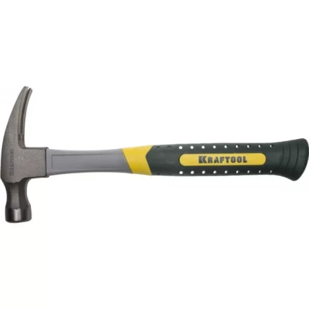 Молоток-гвоздодер RIP 450 г с фиберглассовой рукояткой, KRAFTOOL 20281-450 20281-450 купить в Перми