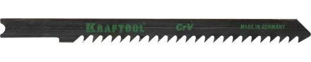 Полотна KRAFTOOL, U111C, для эл/лобзика, Cr-V, по дереву, ДВП, ДСП, грубый рез, US-хвост., шаг 3мм, 75мм, 2шт 159631-3 купить в Перми