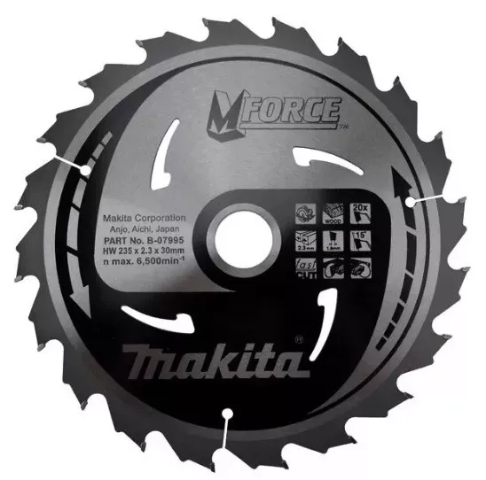 Диск пильный Makita M-Force, 190х30х2мм, 12 зуб, для дерева B-31245 купить в Перми