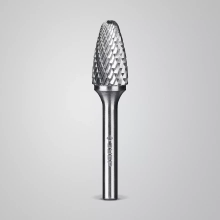 Зубр Твердосплавная борфреза F - парабола с закругленным углом, 14 х 25 мм, радиус 3.5 мм (28805-14-25) купить в Перми