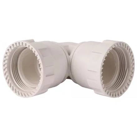 Соединитель ЗУБР &quot;ШиреФит&quot; угловой 90° &quot;накидная гайка - накидная гайка&quot;, 26мм 51497-26 купить в Перми