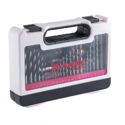 Набор сверл комбинированный по металлу 1-6 мм бетону 3-8 мм дереву 3-8 мм перки биты 30 шт адаптер головки 8 шт 71 предмет Pro Matrix 725671 купить в Перми