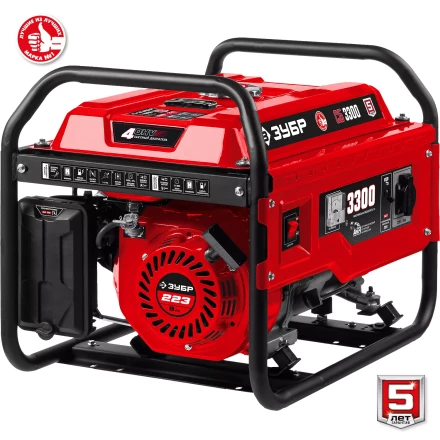 ЗУБР 3300 Вт, бензиновый генератор (СБ-3300) купить в Перми