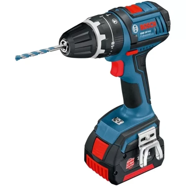 Дрель-шуруповерт аккумуляторная BOSCH GSB 18 V-Li (0.601.867.10F) в кейсе купить в Перми
