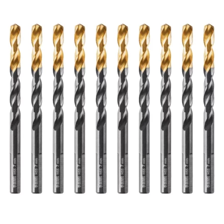 Сверло по металлу, 7 мм, HSS-Tin, Golden Tip, 10 шт. Denzel 717217 купить в Перми