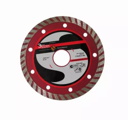 Круг алмазный 115 х 22,2 мм турбо универсальный сухая резка Энкор 25726 купить в Перми