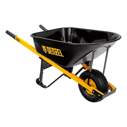 Тачка садово-строительная усиленная DENZEL 68999 одноколесная купить в Перми