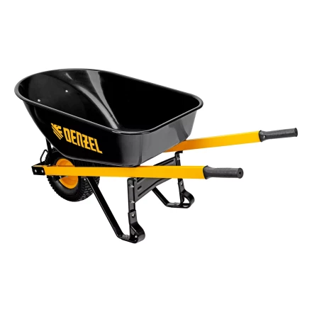 Тачка садово-строительная усиленная DENZEL 68999 одноколесная купить в Перми