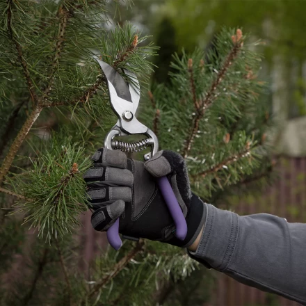 Секатор прямого реза Palisad, 255 мм, цельнокованый, металлические обрезиненные рукоятки, 60467 купить в Перми