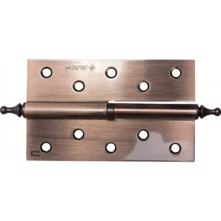 Петля дверная разъемная ЗУБР &quot;ЭКСПЕРТ&quot;, 1 подшипник, цвет ст. медь (AC), правая, с крепежом, 125х75х2,5мм, 2 шт 37605-125-6R купить в Перми