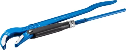 Ключ трубный рычажный ЗУБР &quot;ПРОФЕССИОНАЛ&quot;, изогнутые губки, цельнокованый, Сr-V, № 2,  1,5&quot; 27337-2_z01 купить в Перми