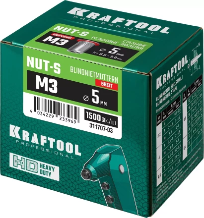 Заклепки резьбовые KRAFTOOL 311707-03 купить в Перми