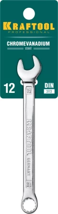 Ключи комбинированные KRAFTOOL, Cr-V, DIN 3113 27079-12 купить в Перми