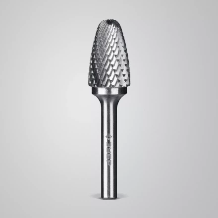 Зубр Твердосплавная борфреза F - парабола с закругленным углом, 16 х 25 мм, радиус 4.0 мм (28805-16-25) купить в Перми