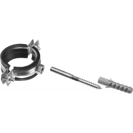 ЗУБР &quot;МАСТЕР&quot;. Хомут трубный с гайкой, оцинкованный, в комплекте с сантехнической шпилькой и дюбелем, 1 1/4&quot;, 1шт 37866-38-43 купить в Перми