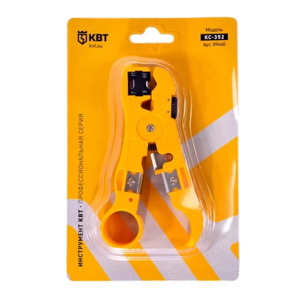 Стриппер КВТ КС-332 для снятия изоляции с коаксиального кабеля (89440) купить в Перми
