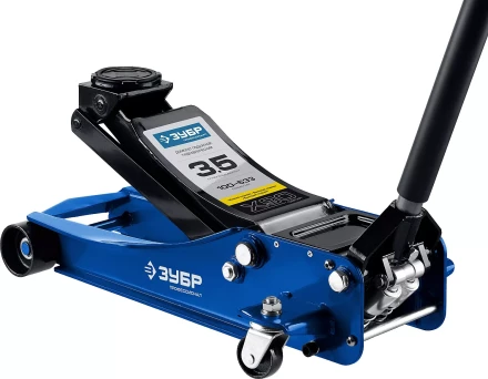 Домкрат гидравлический подкатной X90, 3,5т, 100-533мм, ЗУБР Профессионал 43054-3.5 43054-3.5 купить в Перми