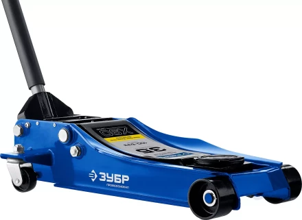 Домкрат гидравлический подкатной X90, 3,5т, 100-533мм, ЗУБР Профессионал 43054-3.5 43054-3.5 купить в Перми