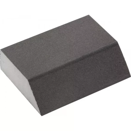 Губка шлифовальная ЗУБР &quot;МАСТЕР&quot; четырехсторонняя угловая, средняя жесткость, Р320, 100х68х42х26мм 35613-320 купить в Перми