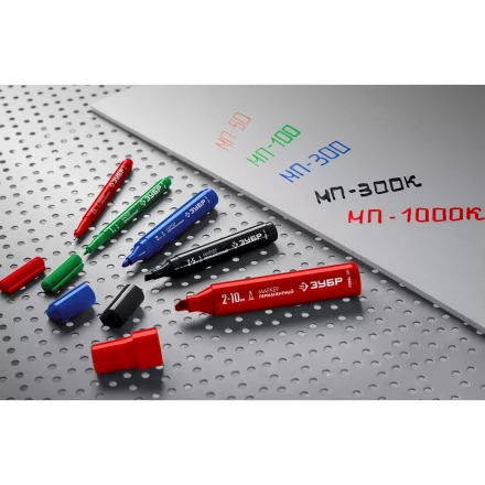 ЗУБР МП-1000К чёрный, 2-10 мм, клиновидный перманентный маркер (06333-2) купить в Перми