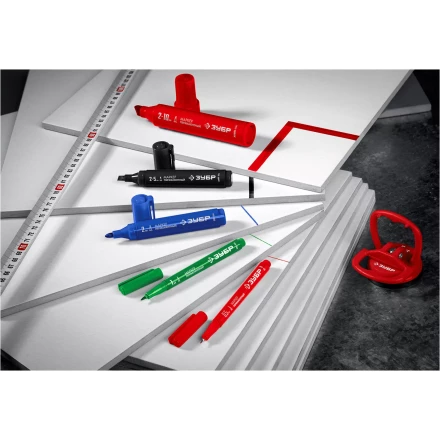 ЗУБР МП-1000К чёрный, 2-10 мм, клиновидный перманентный маркер (06333-2) купить в Перми